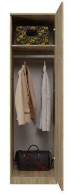 Single Door Wardrobe SON KPL Oak 50x50x180cm - Image 2
