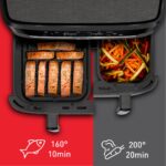 Tefal Easy Fry Dual XXL EY942HE0 fryer Double 11 L Stand-alone 2020 W Hot air fryer Grey - Image 7