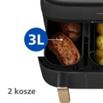 Philips Air Fryer with Double Detachable Bucket 9lt Black NA552/00 - Image 14