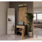 Topeshop DUO WIESZAK ANT/ART clothing hanger Anthracite  Oak - Image 4