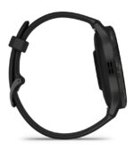 Garmin Venu 3 Stainless Steel 45mm Waterproof Smartwatch with Heart Rate Monitor (Slate Bezel With Black Silicone Band) - Image 4