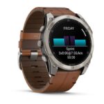 Garmin Fenix 8 Titanium 51mm Waterproof Smartwatch with Heart Rate Monitor (Sapphire, Titanium with Chestnut Leather Band) - Image 11