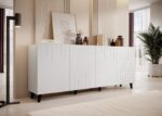 BARI chest of drawers 200x42x82 white matt - Image 2