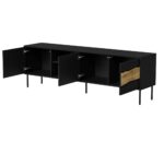 Cama INSERTO 3D1W TV cabinet 190x40x61.5 black + LED - Image 5