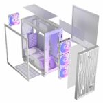Modecom Volcano Perun Apex Gaming Midi Tower Computer Case with Side Window and RGB Lighting White - Image 13