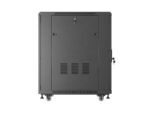 19  18U 600 × 800 BLACK FLOOR-STANDING RACK CABINET WITH PERFORATED DOOR  LANBERG (FLAT PACK) - Image 2