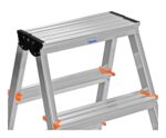 Krause Dopplo double-sided step ladder silver - Image 2