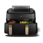 Philips Air Fryer with Double Detachable Bucket 9lt Black NA552/00 - Image 8