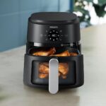 Philips 2000 series NA221/00 fryer Single 4.2 L Stand-alone 1500 W Hot air fryer Black  Silver - Image 6
