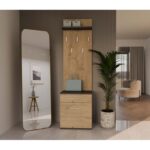 Topeshop DUO WIESZAK ANT/ART clothing hanger Anthracite  Oak - Image 3