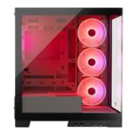 Modecom Volcano Space Apex ARGB Gaming Midi Tower Computer Case with Side Window Black - Image 7