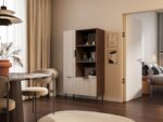 Sideboard Almera Wooden Cashmere 90x42x165cm - Image 2