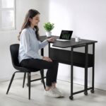 Maclean Folding Desk/Table  Black  Mobile  100x73 cm  max. 50 kg  Angled  L-Shaped  MC-126 L/B - Image 3
