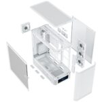 Modecom Volcano AQ500 Gaming Midi Tower Computer Case with Side Window and ARGB Lighting White - Image 15