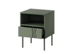 Bedside Tables Tresse Wooden Green 2 Pieces 44x40x53cm