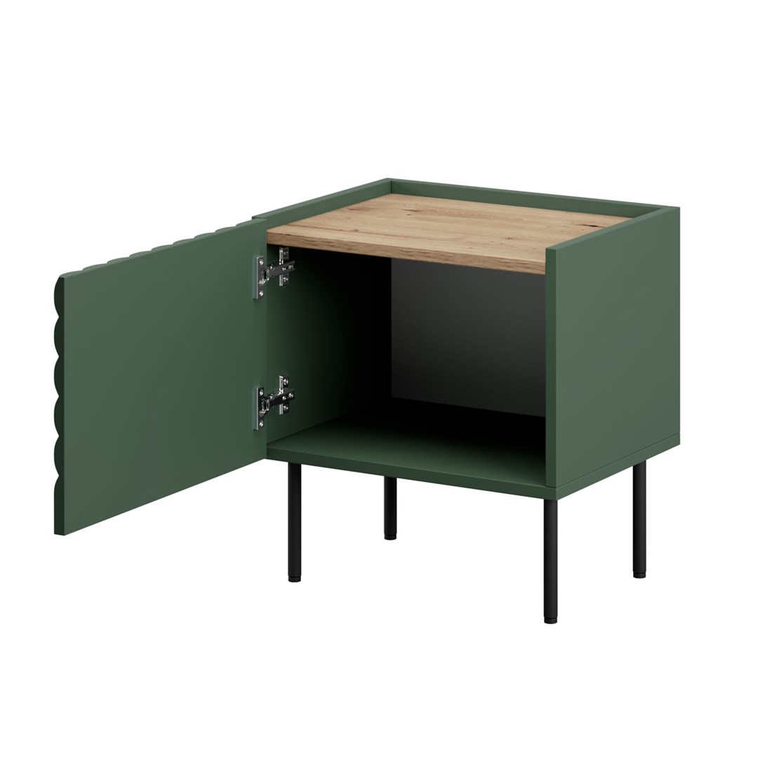 ONDA bedside table 2 pcs. 50x40x54 Green - Image 1