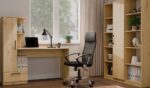 COSMO Oak Artisan Desk + Bookcase Set - Image 8