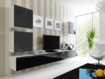 TV Stand Vigo White and Black Gloss M180xD30xH40cm RTV VIGO180 - Image 11