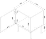 Bedside Tables Wooden Black 2 Pieces 45x39x59cm - Image 4