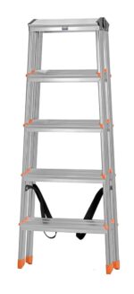 Krause Dopplo double-sided step ladder silver - Image 3