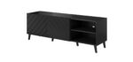 RTV cabinet ABETO 150x42x52 black glossy - Image 3