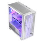 Modecom Volcano Perun Apex Gaming Midi Tower Computer Case with Side Window and RGB Lighting White - Image 3