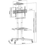 Techly ICA-TR16T ICA-TR16T TV Mount Floor up to 70" and 50kg - Image 3