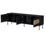 Cama INSERTO 3D1W TV cabinet 190x40x61.5 black + LED - Image 4