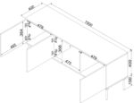Cama RTV 3D TRESSE cabinet 150x40x55 matte green - Image 3