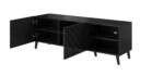RTV cabinet ABETO 150x42x52 black glossy - Image 4