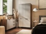 Almera Double Door Wardrobe Cashmere 90x52x185cm - Image 3