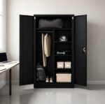 Δίφυλλη Ντουλάπα Μεταλλική 185x90x45εκ. - Image 6