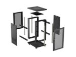 19  18U 600 × 800 BLACK FLOOR-STANDING RACK CABINET WITH PERFORATED DOOR  LANBERG (FLAT PACK) - Image 5