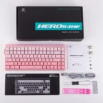 HERO84 HE PINK+Gradient+Contour Dragon King RGB AULA gasket keyboard - Image 14