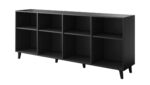 ETNA chest of drawers 200x42x82 black matt + oak craft - Image 3