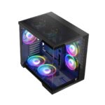 Modecom Panorama ARGB 7F Gaming Midi Tower Computer Case with Side Window Black - Image 7