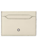 Montblanc Sartorial 130838 Unisex Δερμάτινη Θήκη Καρτών 5 Θέσεων Saffiano – Ιβουάρ