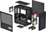 DeepCool CH360 DIGITAL Micro Tower Black - Image 4
