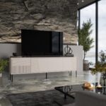 RTV cabinet ABI 4D 200x38x62 cashmere matt - Image 3