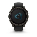Garmin Fenix 8 Solar Titanium 47mm Waterproof Smartwatch with Heart Rate Monitor (Sapphire, Carbon Grey Dlc Titanium With Black/pebble Grey Silicone Band) - Image 4