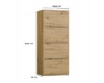 ALMA CHEST OF DRAWERS  ANTHRACITE/ARTISAN OAK - Image 3