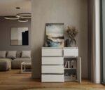 MALWA 1D5S WHITE CHEST OF DRAWERS - Image 11