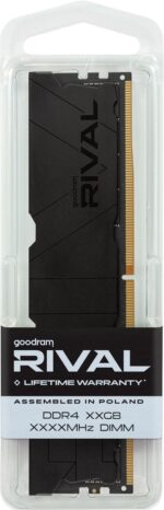 Goodram *DDR4 Rival Deep Black 16GB(2* 8)/3600 CL18 memory module 2 x 8 GB 3600 MT/s 288-pin DIMM - Image 6