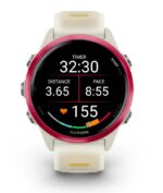 Garmin Forerunner 570 Aluminium 42mm Αδιάβροχο Smartwatch με Παλμογράφο (Raspberry Aluminum with Translucent Bone/Mango Band) - Image 5
