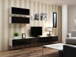 Cama Cabinet VIGO  90  full 90/35/32 white/black gloss - Image 5