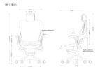 Wau 2 BL416 office chair  snowy/white fabric - Image 4