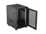 19  18U 600 × 800 BLACK FLOOR-STANDING RACK CABINET WITH PERFORATED DOOR  LANBERG (FLAT PACK) - Image 9