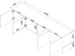 TV Stand Isla Cashmere M40xP60xH200cm - Image 4