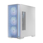 Modecom Horizon Flow Gaming Midi Tower Computer Case with Side Window and RGB Lighting White - Image 8