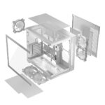 Modecom Panorama ARGB 5F Gaming Midi Tower Computer Case with Side Window White - Image 8